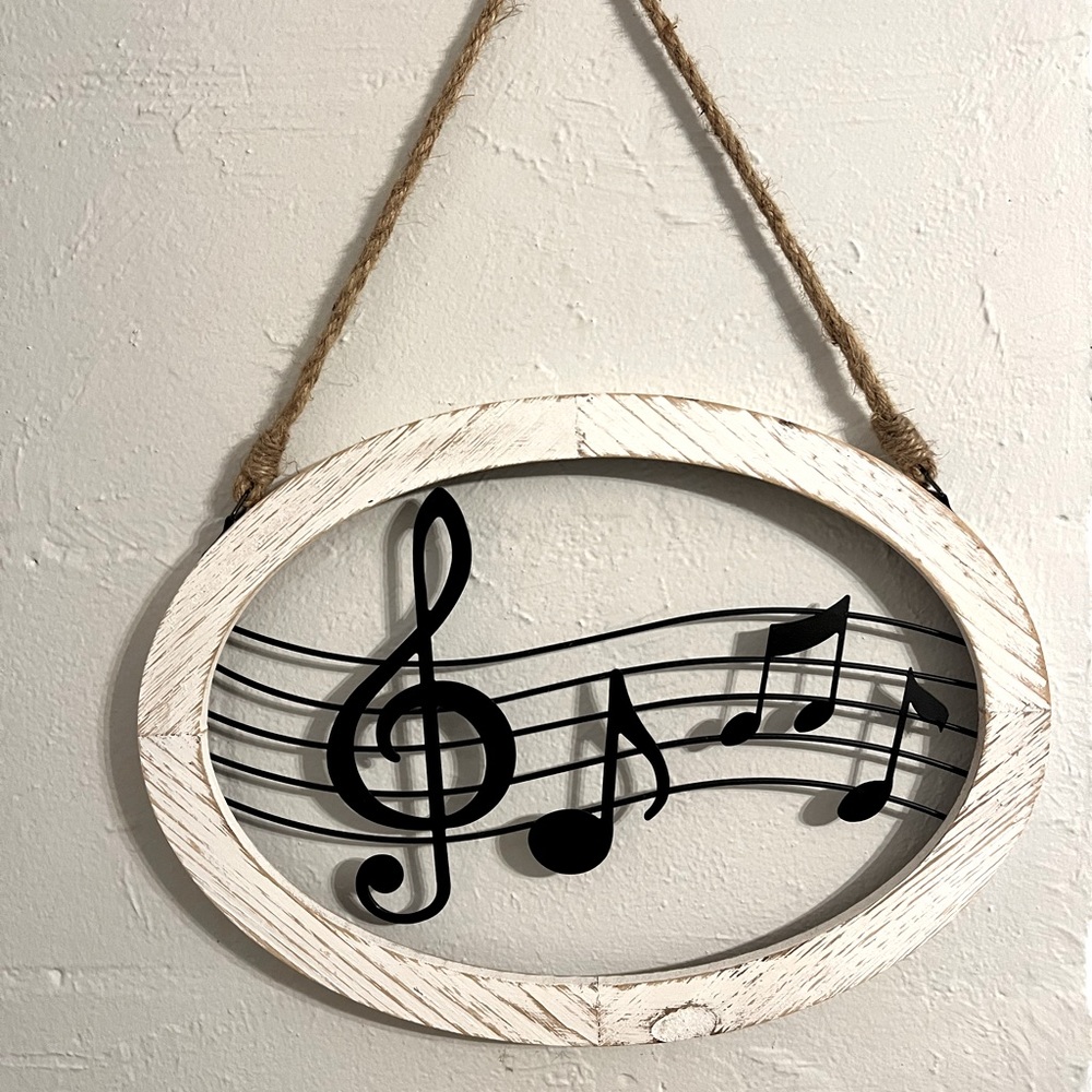 Hobby lobby rustic music note wall hang